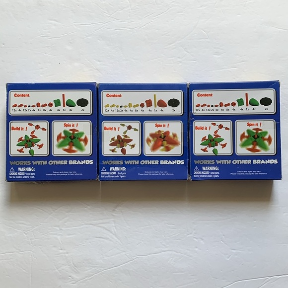 Grant & Bowman Construction Block Spinner Toys 3 Boxes New - Picture 4 of 5